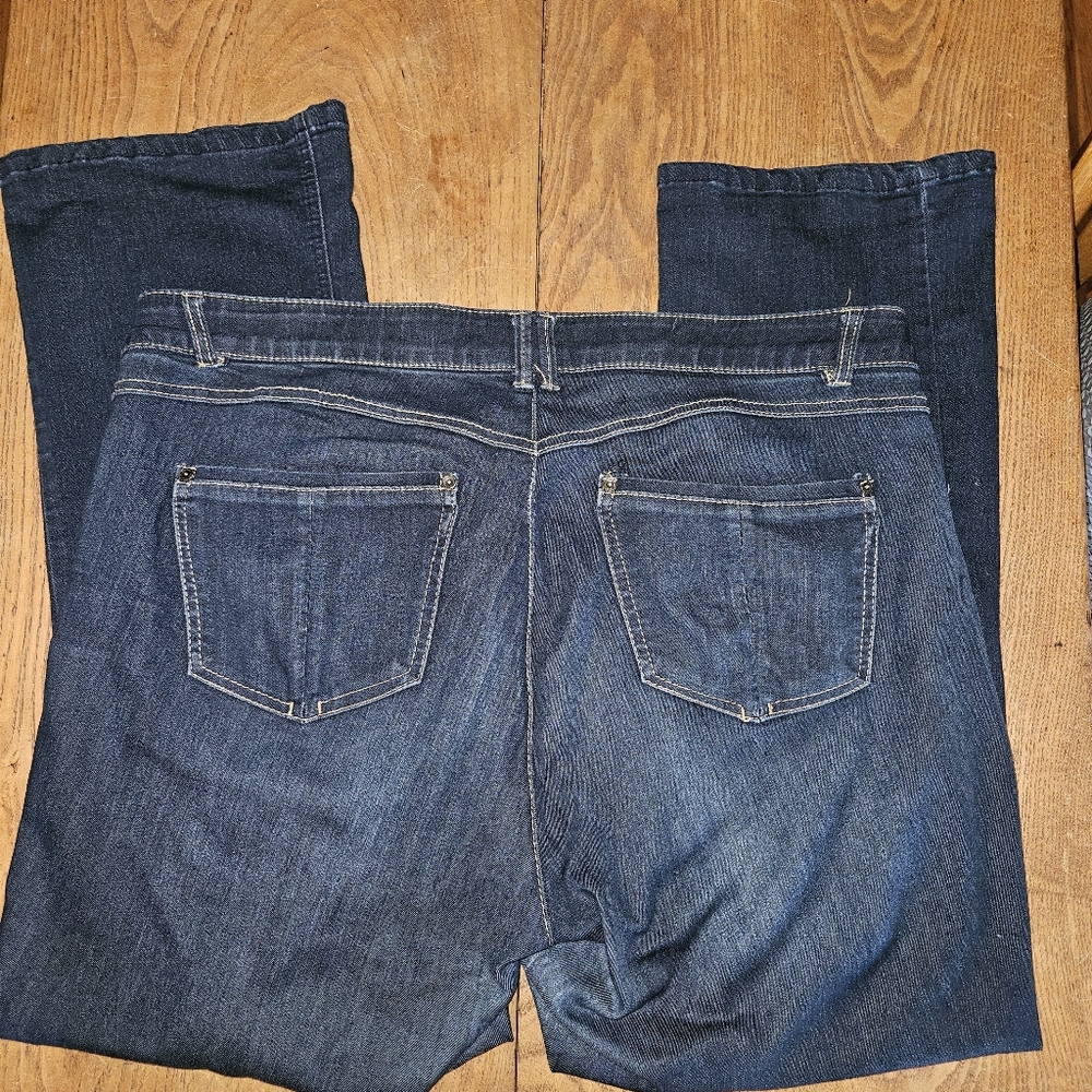 Democracy Dark Blue Straight Leg Jeans